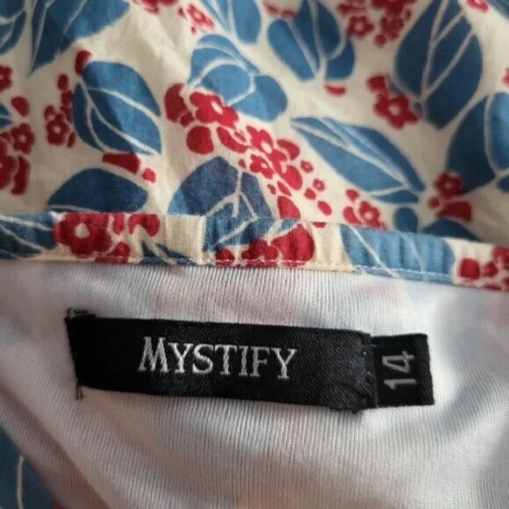 Ditsy Floral Print Summer Dress Cotton Sz Medium - Picture 6 of 7